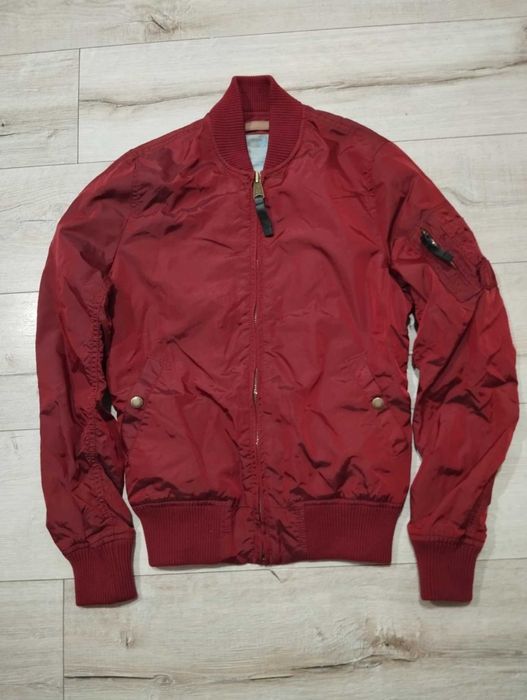Kurtka Bomberka Alpha industries bordo M retro vintage