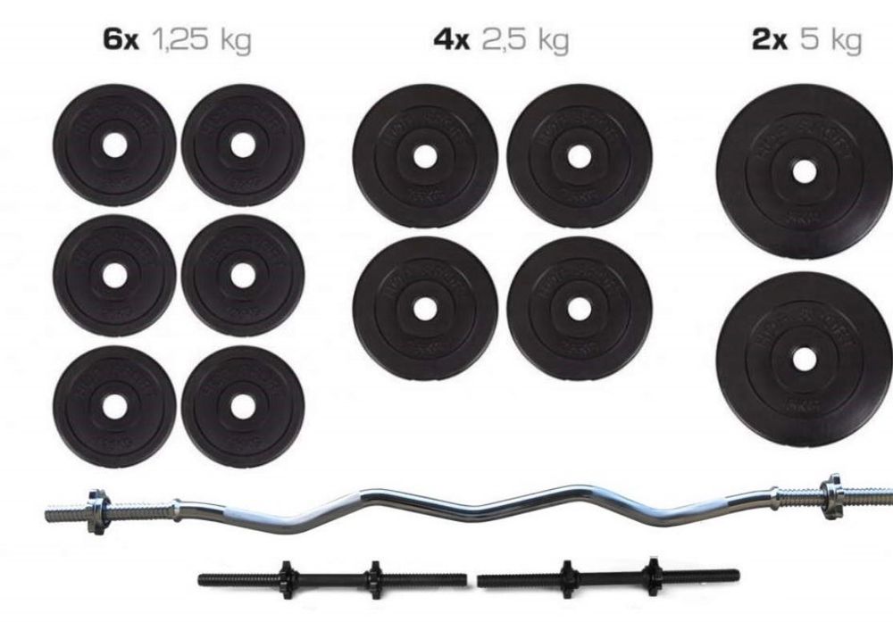 Штанга +гантели набор 36 кг разборные