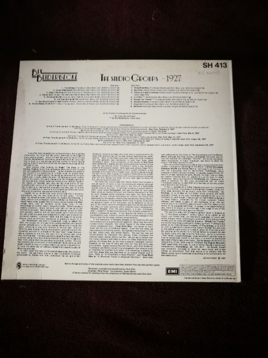 Bix Beiderbeck - The Stdio Groups - 1927 - volume 1 - LP Jazz