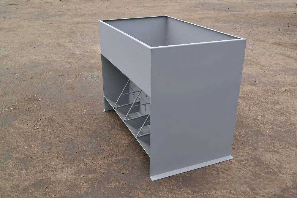 Кормушка для Свиней, 4-секционная двухстороняя (30-60 голов) металл