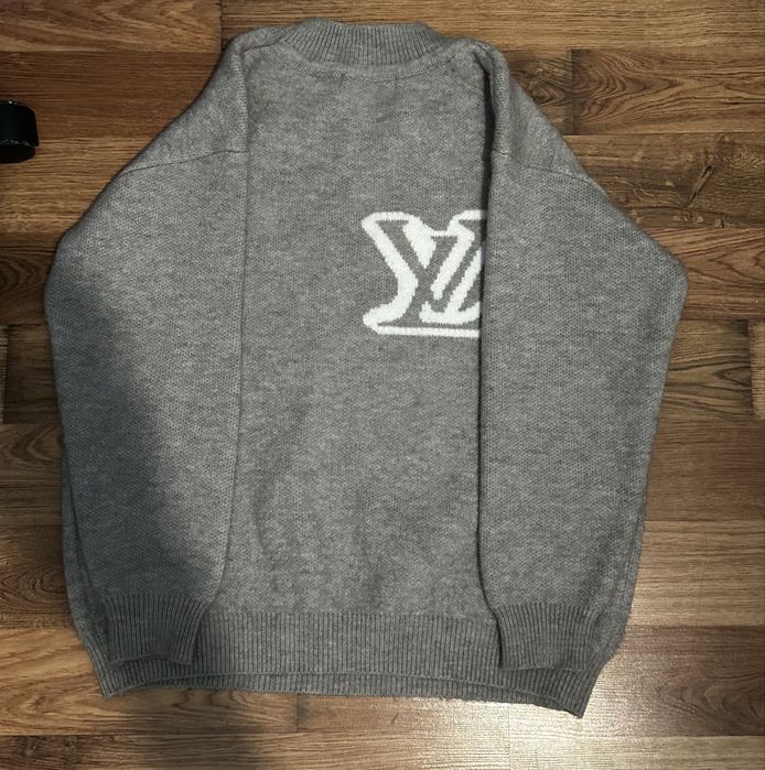 Sweter LV Louis Vuitton szary