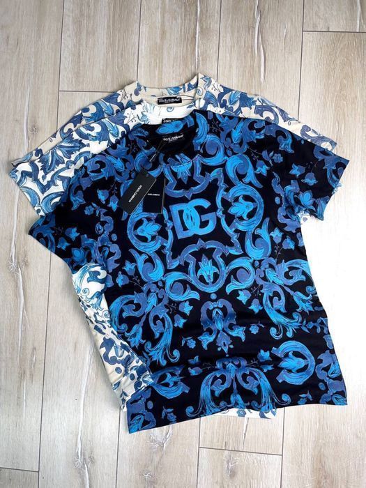 Футболка мужская Versace с барахтным рисунком