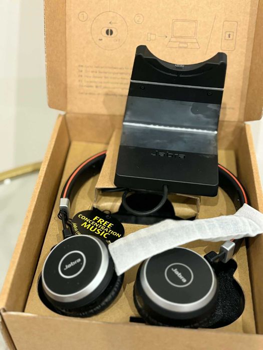 Słuchawki bezprzewodowe Jabra Evolve 65 SE czarne nauszne Bluetooth