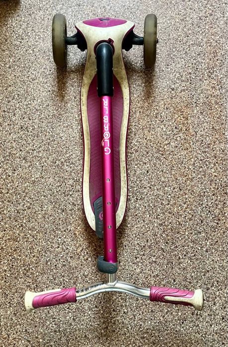 Детский самокат Globber Elite Deluxe Lights Pink