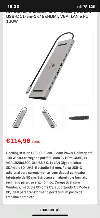 USB-C Multiport Dockingstation ISY445036672435496966