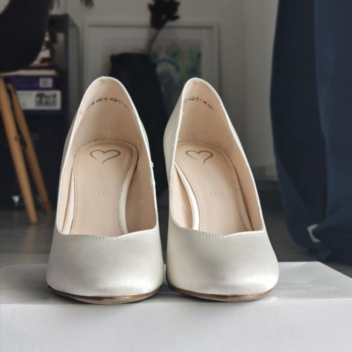 Buty ślubne białe 39