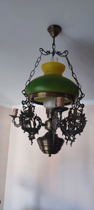 Candeeiros teto vintage novos em bronze