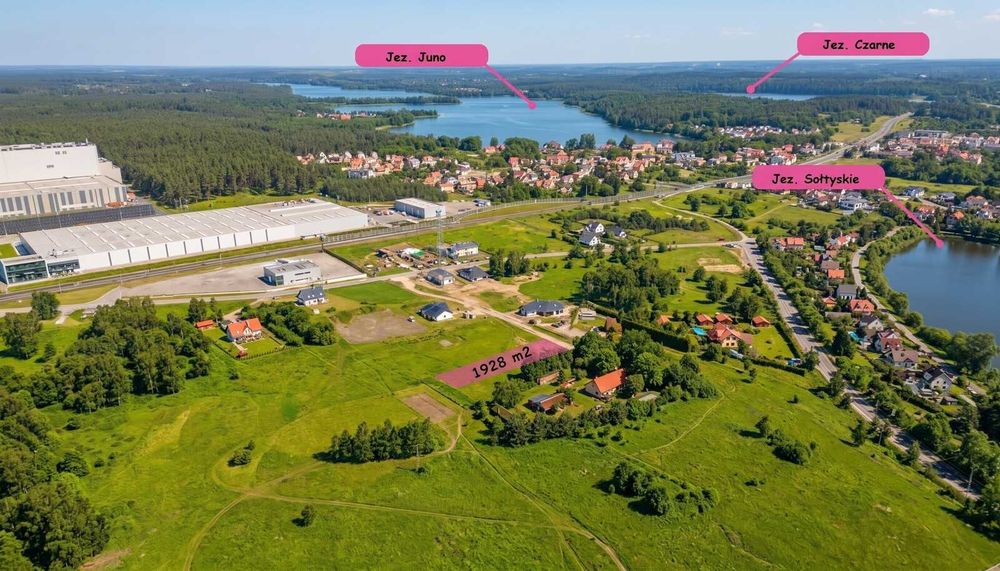 Atrakcyjna działka 1928m² w Mrągowie