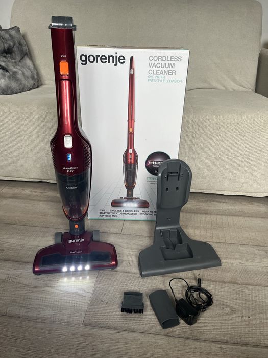 Odkurzacz bezprzewodowy pionowy Gorenje SVC216FR BEZWORKOWY 2w1