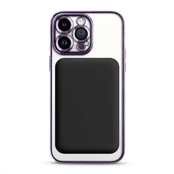 Etui Silikonowe Iphone 13/14/15 Plus Pro Max Magnetyczne J Purpura