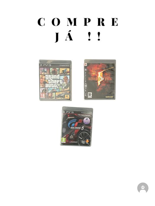 Gta 5 , Gran Turismo 5 , Resident Evil | Ps3