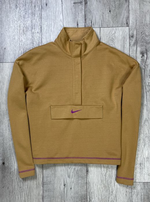 Nike Swoosh кофта толстовка S размер женская на флисе оранжевая