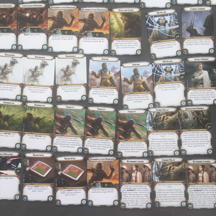 Star Wars Legion 62 upgrade cards
