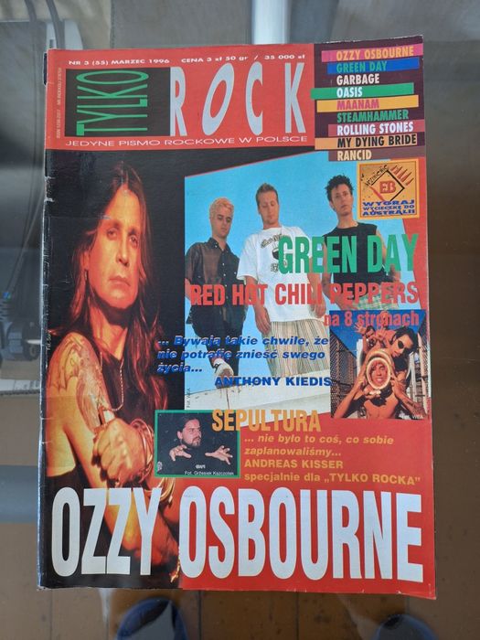 Tylko Rock numer 3/1996 (Red Hot Chili Peppers)