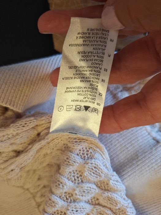 H&M Sweterek bluzka dzianina roz 40 beżowa