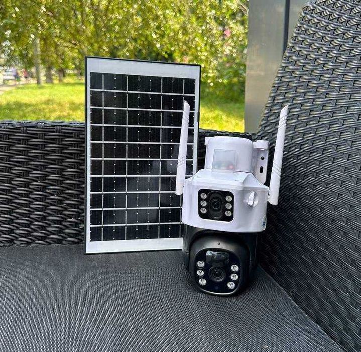 WiFi автономна камера відеонагляду на сонячній панелі 8мп вулична TP15