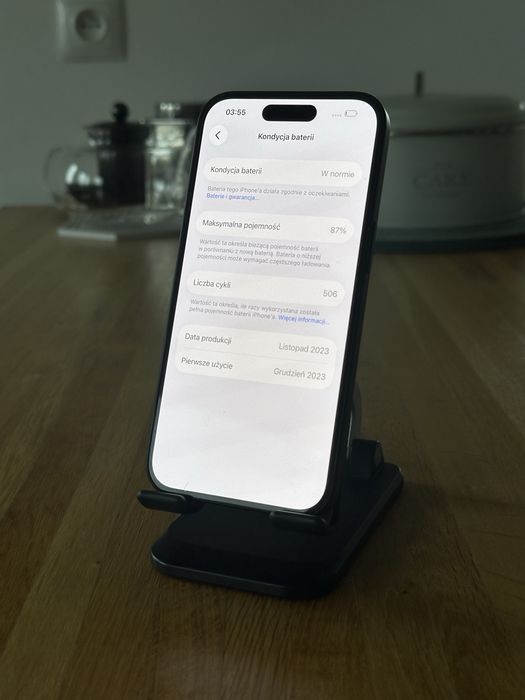 iPhone 15 Black 128 GB super stan!!