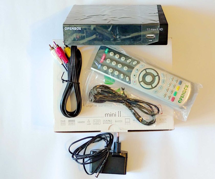 Тюнер супутниковий Openbox S3 Mini ІІ - HEVC, IPTV, T2MI, ВЧ-модулятор, СА-картоприймач