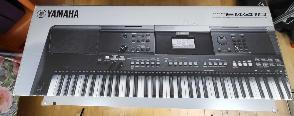 Yamaha PSR-EW410 | Idealny stan | pulpit na nuty/tablet + pudełko | 76 klawiszy