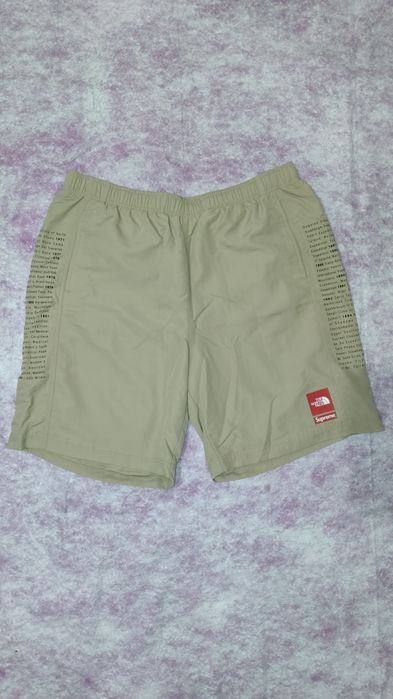 Оригінальні нейлонові шорти Supreme x The North Face Nylon Short Khaki.