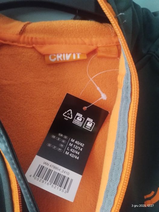 Oliwkowa kurtka Softshell Crivit M