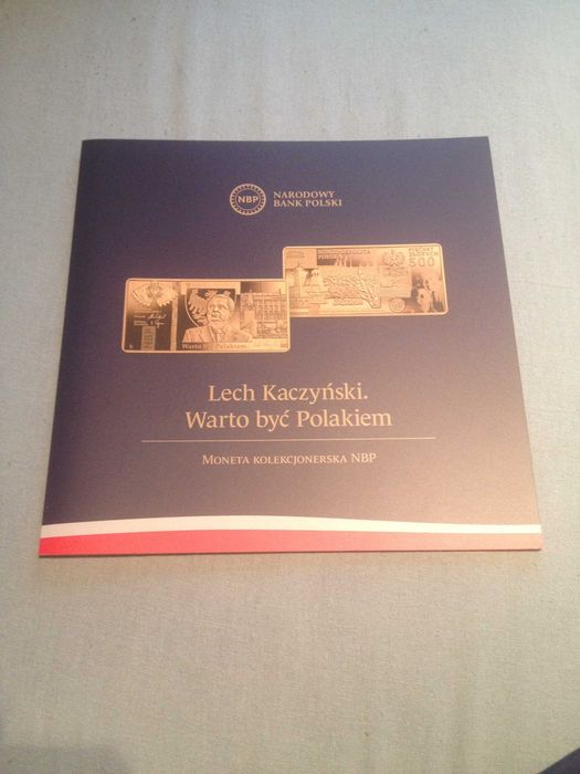 Folder 500 zł Lech Kaczyński 2020 r. J.Polski + 3 foldery gratis