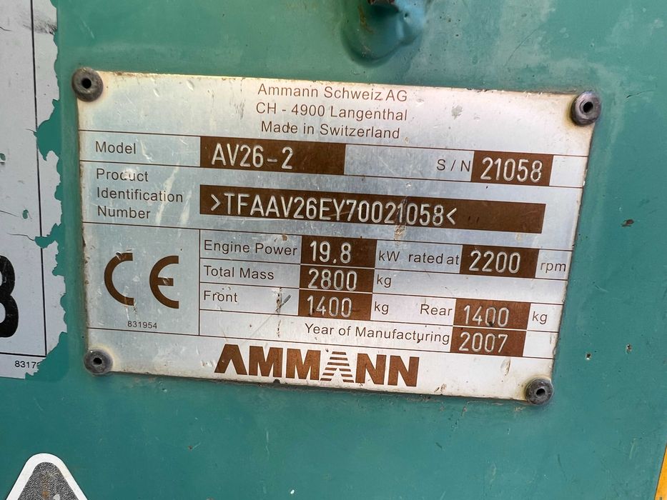 Cilindro Marca AMMANN AV 26-2