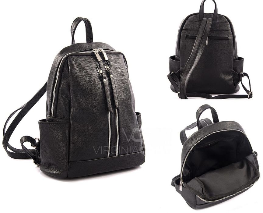 шкіряний рюкзак італійський сірий  рюкзак шкіра белый рю