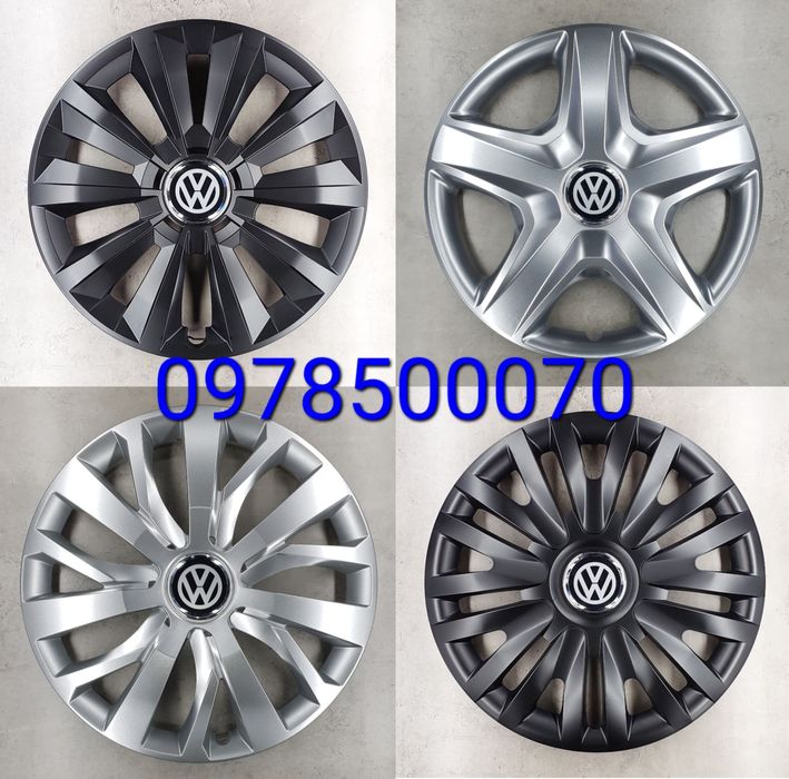 Ковпаки Фольксваген R15 Volkswagen Polo Fox T-Roc Passat Golf Jetta