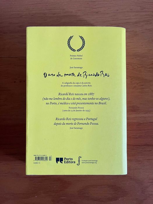 Livro Ano da Morte de Ricardo Reis de José Saramago