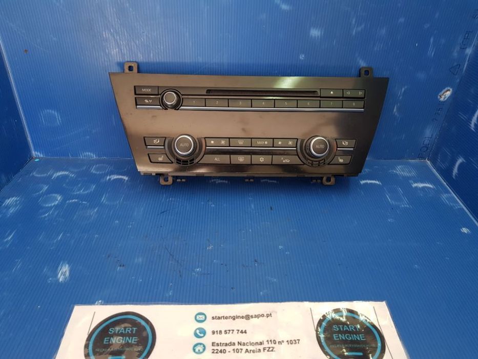 Painel do radio e clima tronicoBMW serie 6 F06 F12 F13