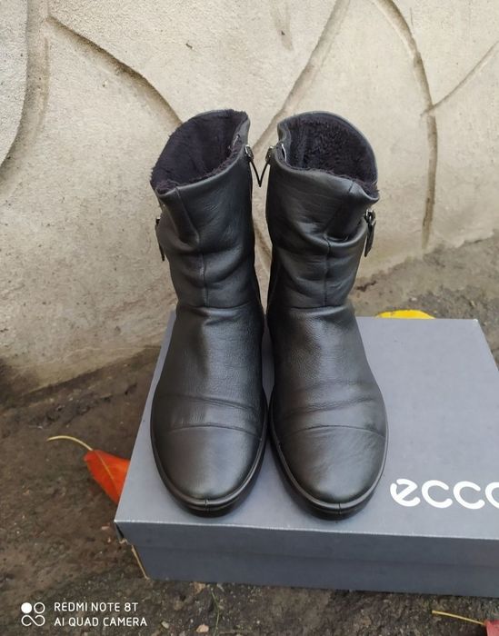 Ecco 39 40 сапоги жіночі зимові чоботи черевики ботинки взуття ессо