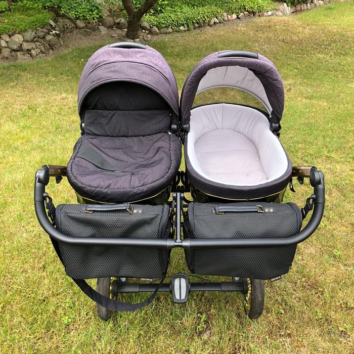 Wózek bliźniaczy 2w1 Junama Diamond