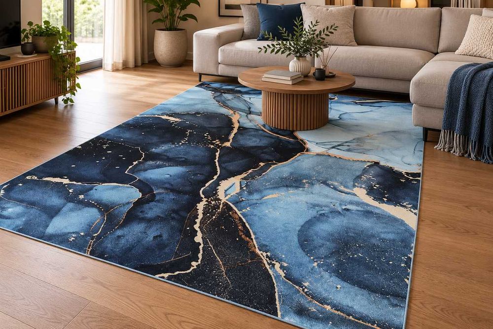 NOWY Dywan do Salonu Efekt 3D Nowoczesne Wzory Elegancki 200x300