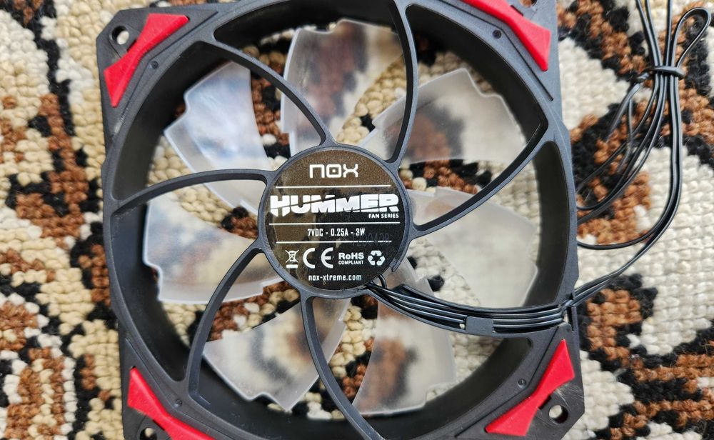 Ventoinhas Nox Hummer H-FAN 120 Led Red