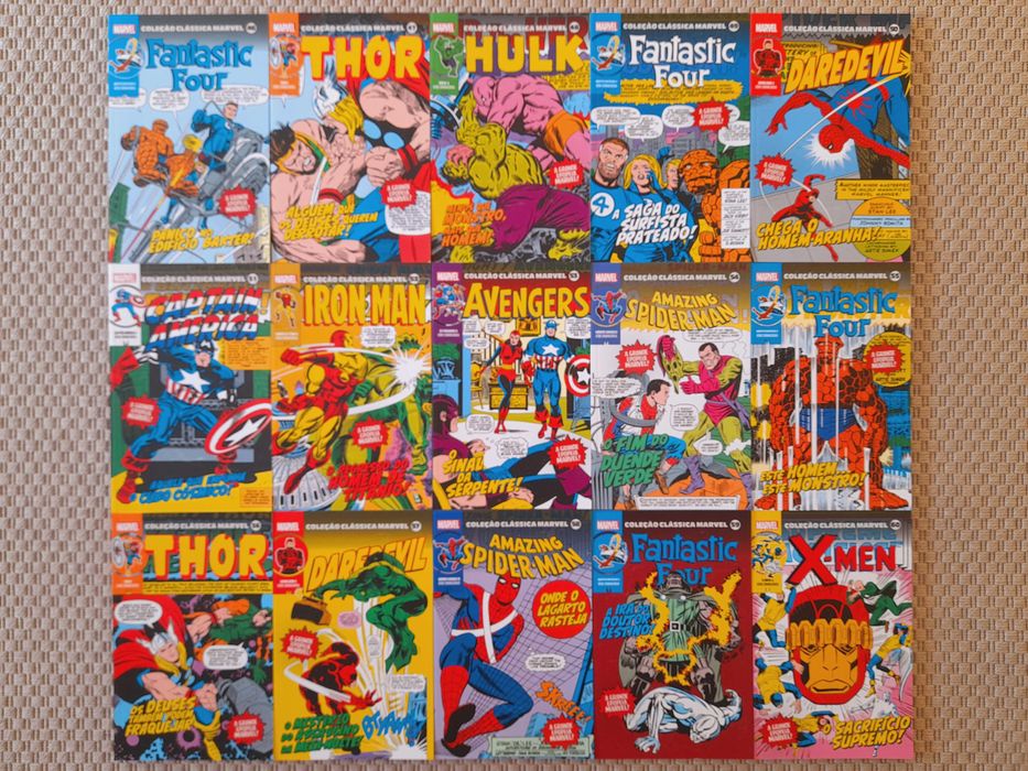 Coleção Clássica Marvel volumes 1 a 30