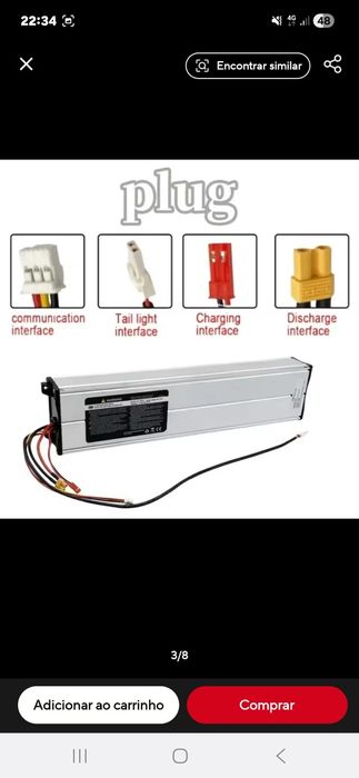 Bateria trotinete xiaomi m365 pro