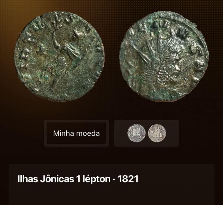 Moeda ilhas jonicas 1891