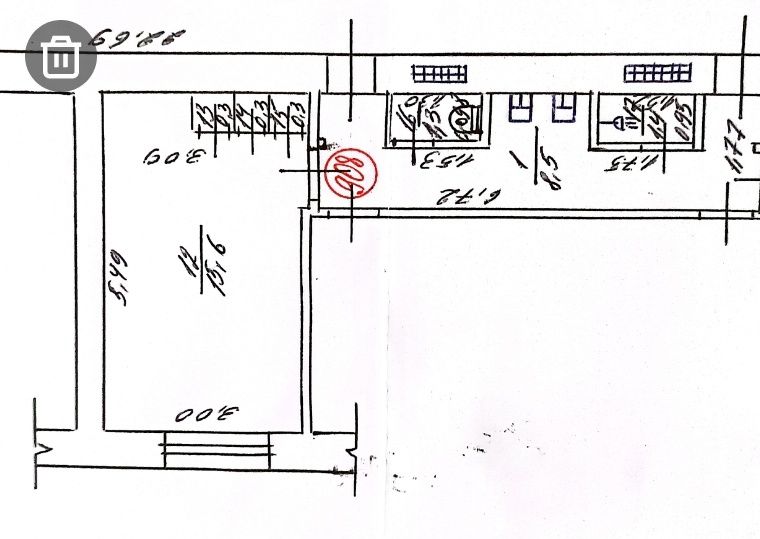 Квартира студія 16 м²