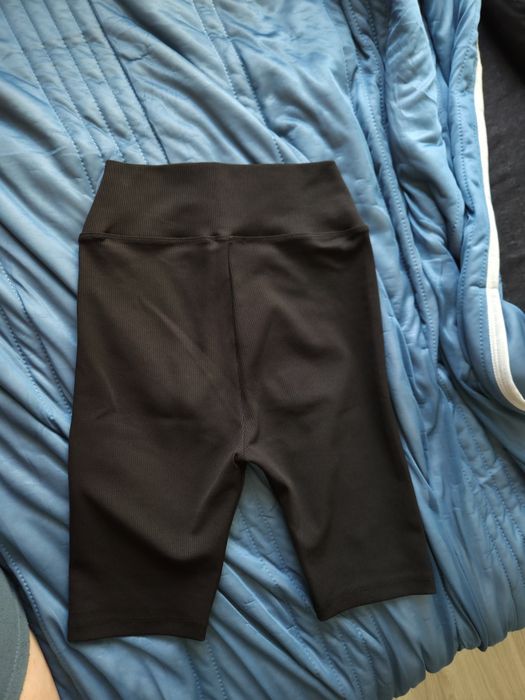 Kolarki legginsy rybaczki czarne xs