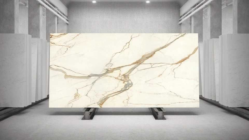 Spiek kwarcowy AtlasPlan Calacatta Imperiale mat 20mm 162x324cm Okazja