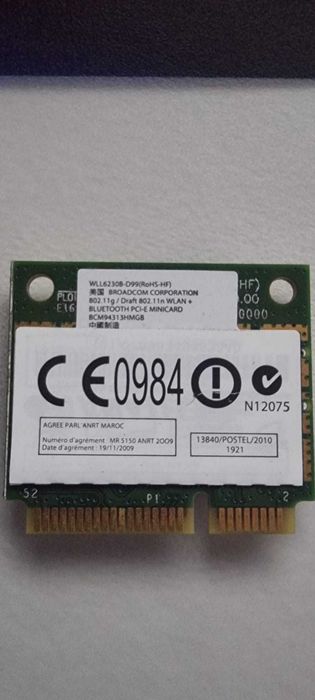 Karta WiFi Bluetooth BROADCOM Samsung WLL6230B-D99