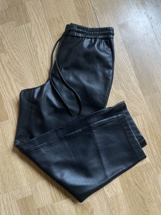 Штаны эко кожа MANGO