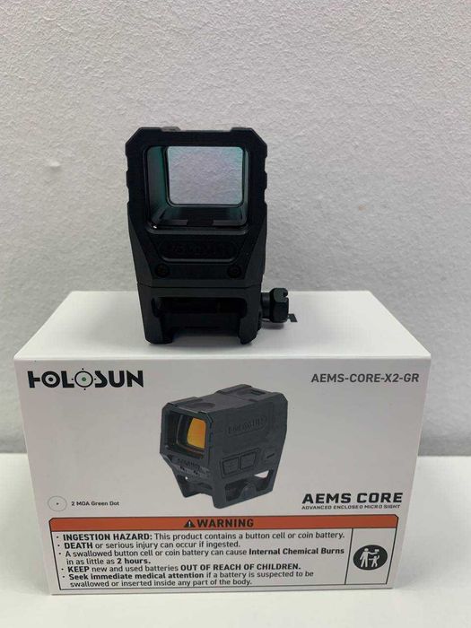 Holosun AEMS CORE X2-GR коліматорний приціл, зелена точка