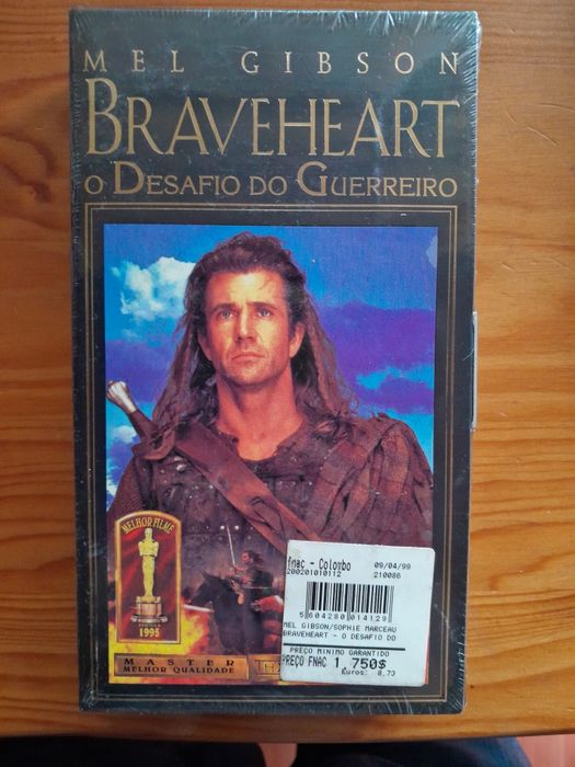 VHS Braveheart / O Desafio do Guerreiro, Mel Gibson K7 VHS Nova Selada