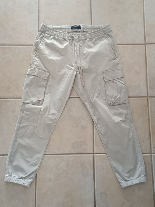 Calças Cargo Beje