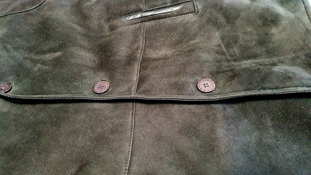 Мужская Классическая Замшевая Дубленка АVI РАЗМЕР L