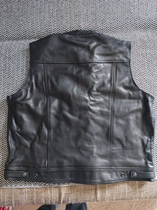 Байкерський шкіряний жилет , розмір 2XL, XXL