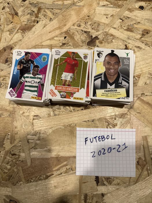 FUTEBOL 2020-2021 - lote de 300 cromos 30 euros cada cromo sai a 0.10€
