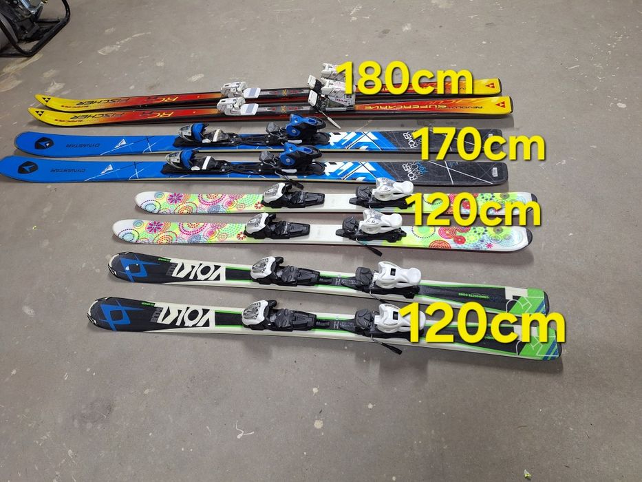 Narty zjazdowe 120, 170, 180- Buty Narciarski